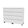 Cómoda Vekkahome Coimbra 8 Cajones Blanco