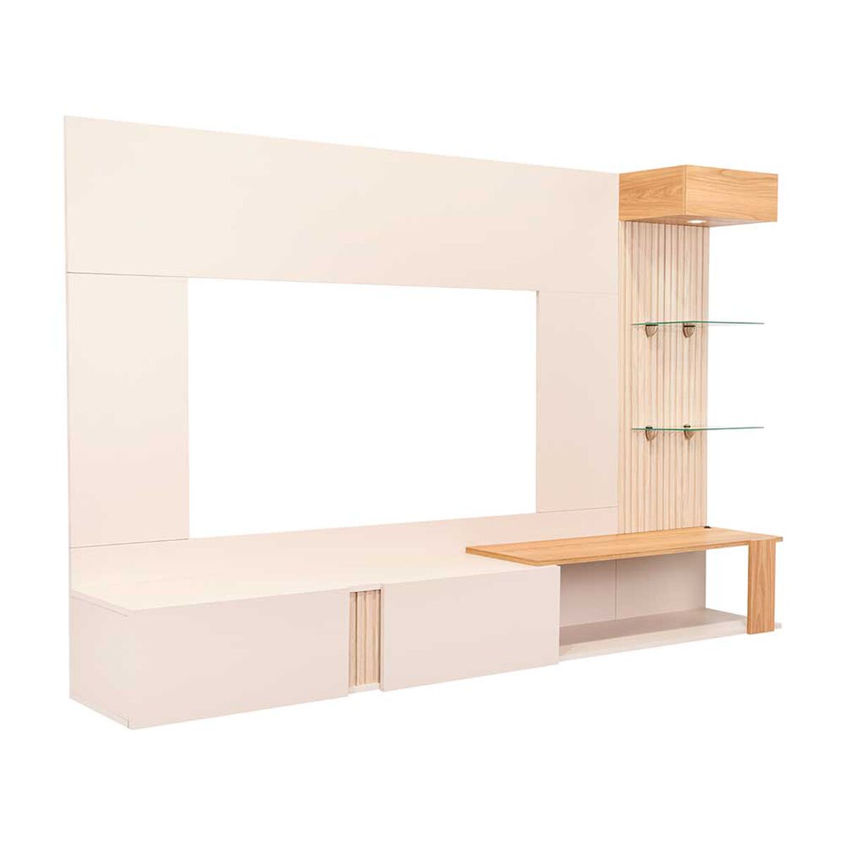 Panel TV Tuhome Isolde Hasta 70" 2 Puertas Capri Fresno
