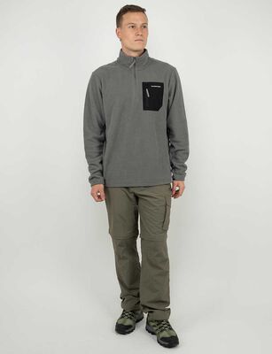 Imagen 2 del producto Polerón Deportivo Hombre Alpinextrem Gris, Negro