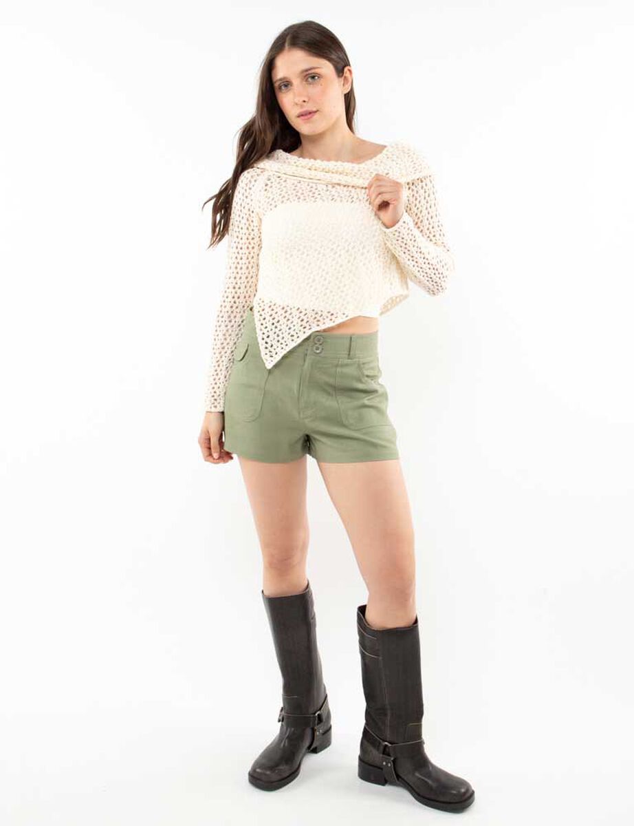 Sweater Crochet Mujer Icono