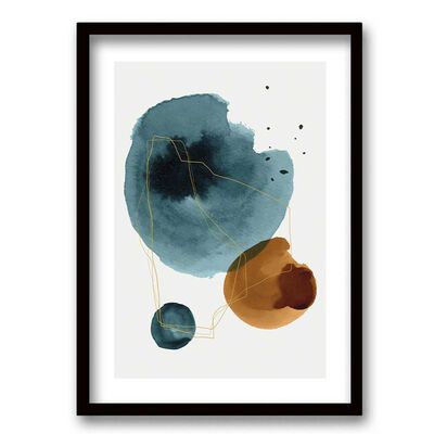Cuadro Decorativo Retela Turquoise III 40 x 30 cm