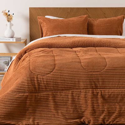 Imagen 1 del producto Plumón Mashini Corduroy Coral Sherpa Super King Terra