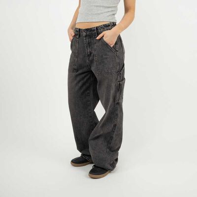 Jeans Mujer Icono Gris