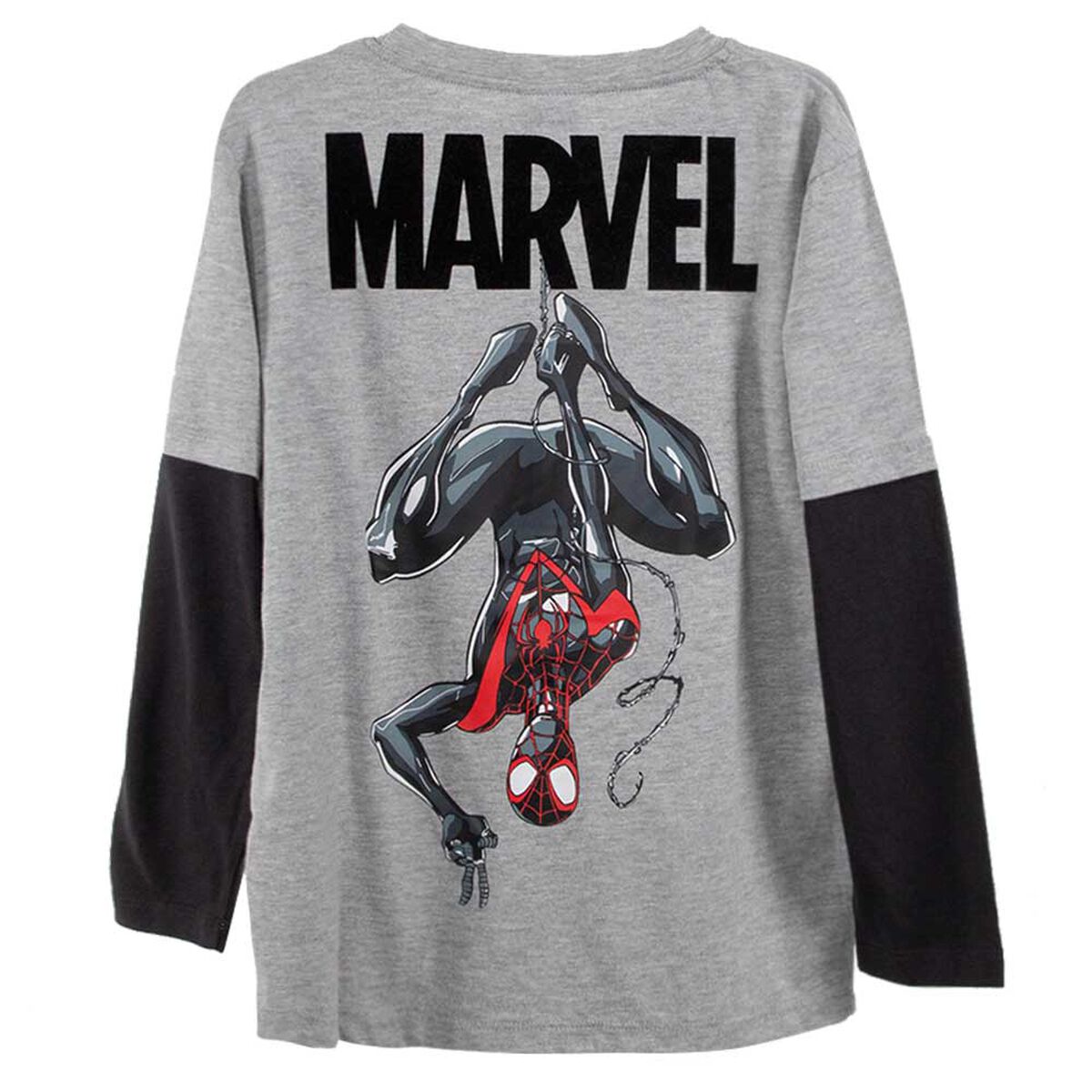 Polera Manga Larga de Algodón Niño Spiderman