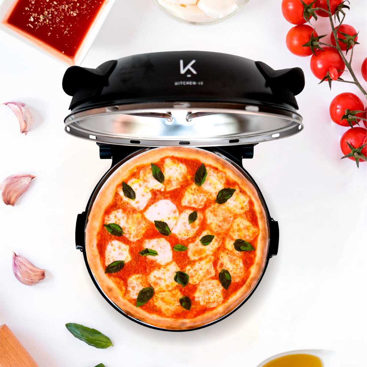 Horno de Pizza a la Piedra Kitchen-it Black Edition