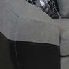 Sofá Elegant Detail Houston 3 Cuerpos Negro Gris