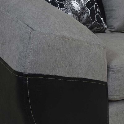 Imagen 2 del producto Sofá Elegant Detail Houston 3 Cuerpos Negro Gris