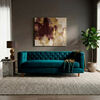 Sof&aacute; Tela Velvet Latam Home Brescia 3 Cuerpos