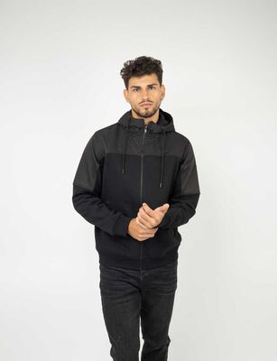 Imagen 1 del producto Polerón Hombre Zibel Negro, Verde-Osc