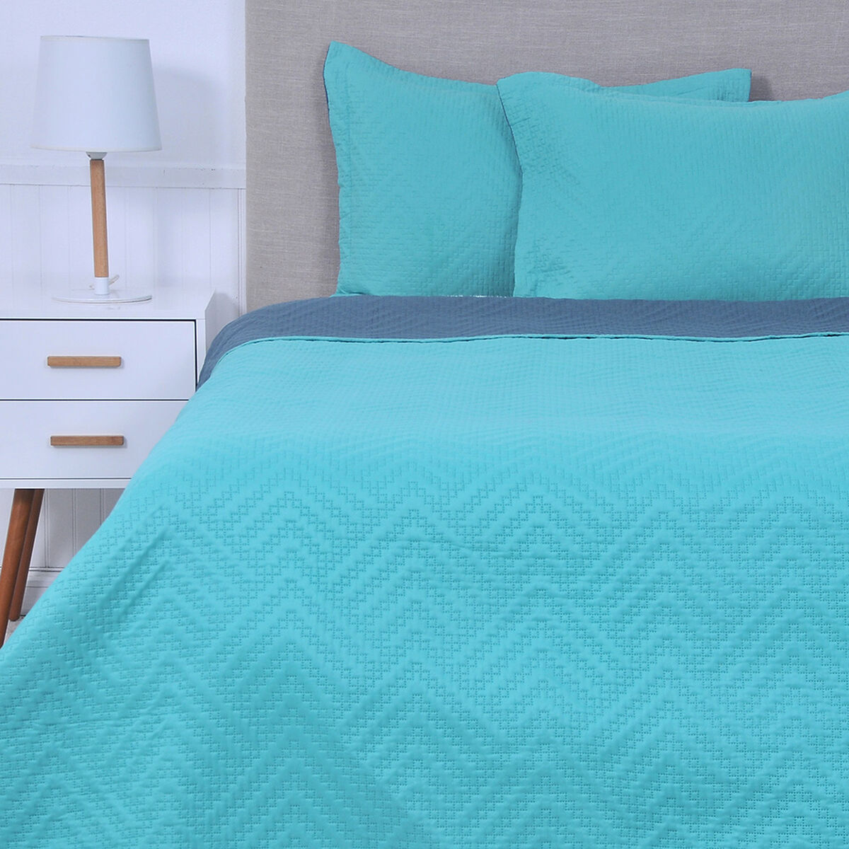 Quilt Mashini 2 Plazas Estampado Viña