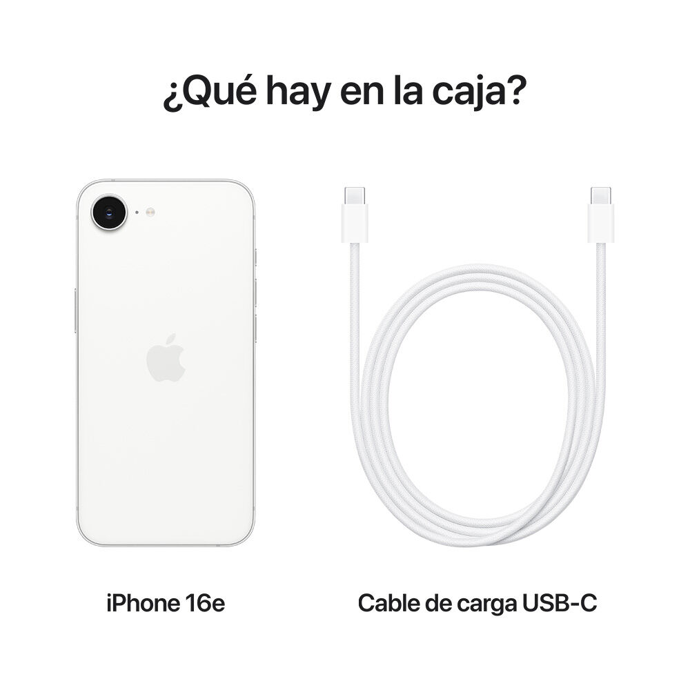 Apple iPhone 16e 128GB Blanco 6,1