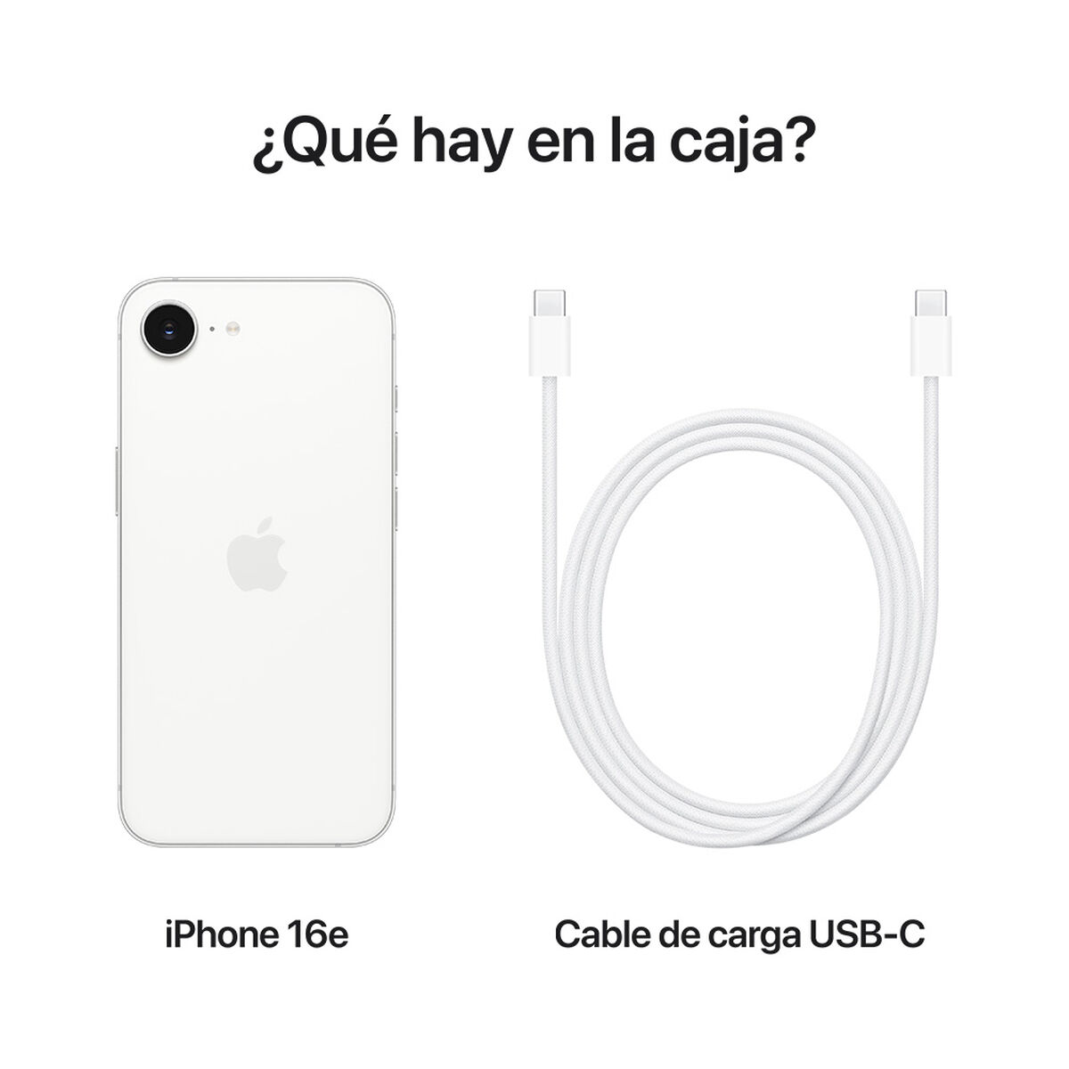 Celular Apple iPhone 16e 128GB 6,1" Blanco Liberado