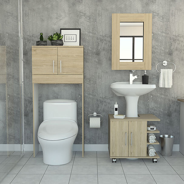 Espejo + Optimizador Lavamanos + Baño TuHome Bath 300