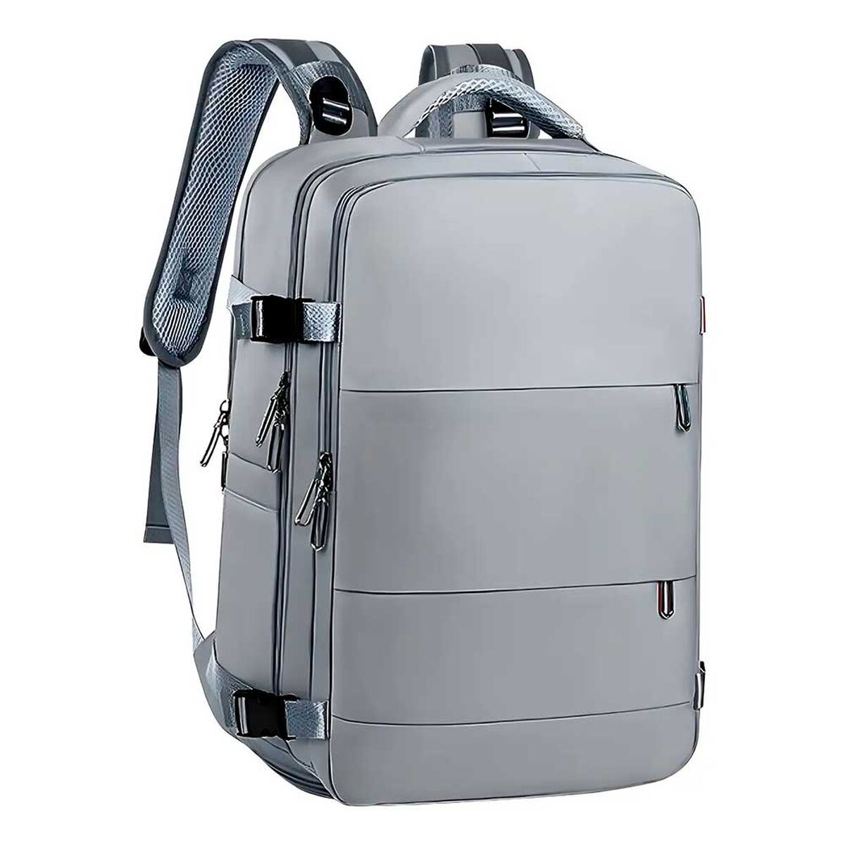 Mochila de Viaje Gris Laptop Compartimento Zapatos Impermeable De Gaune