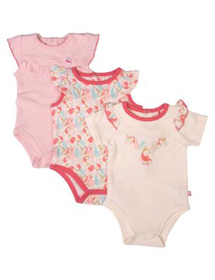 Imagen 1 del producto Pack 3 Unidades Body de Algodón Beba Pillin Rosado