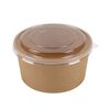 Envase Bowl con Tapa Pet Marrón De Gaune 1000ml