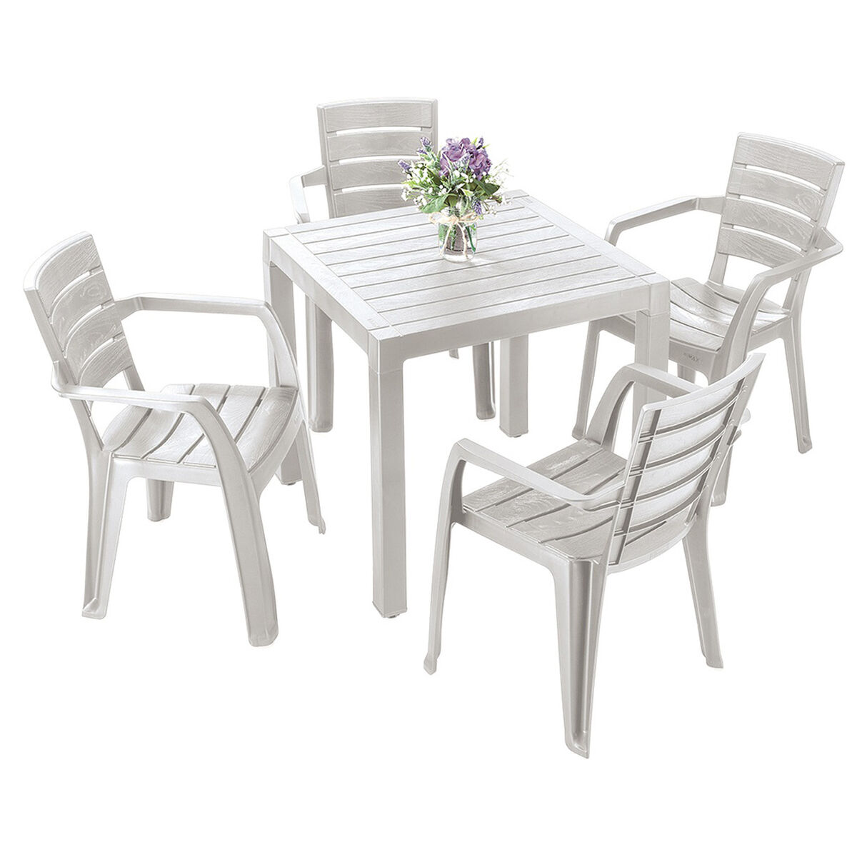 Mesa para Terraza Rimax Baru Gris Hielo 75X75
