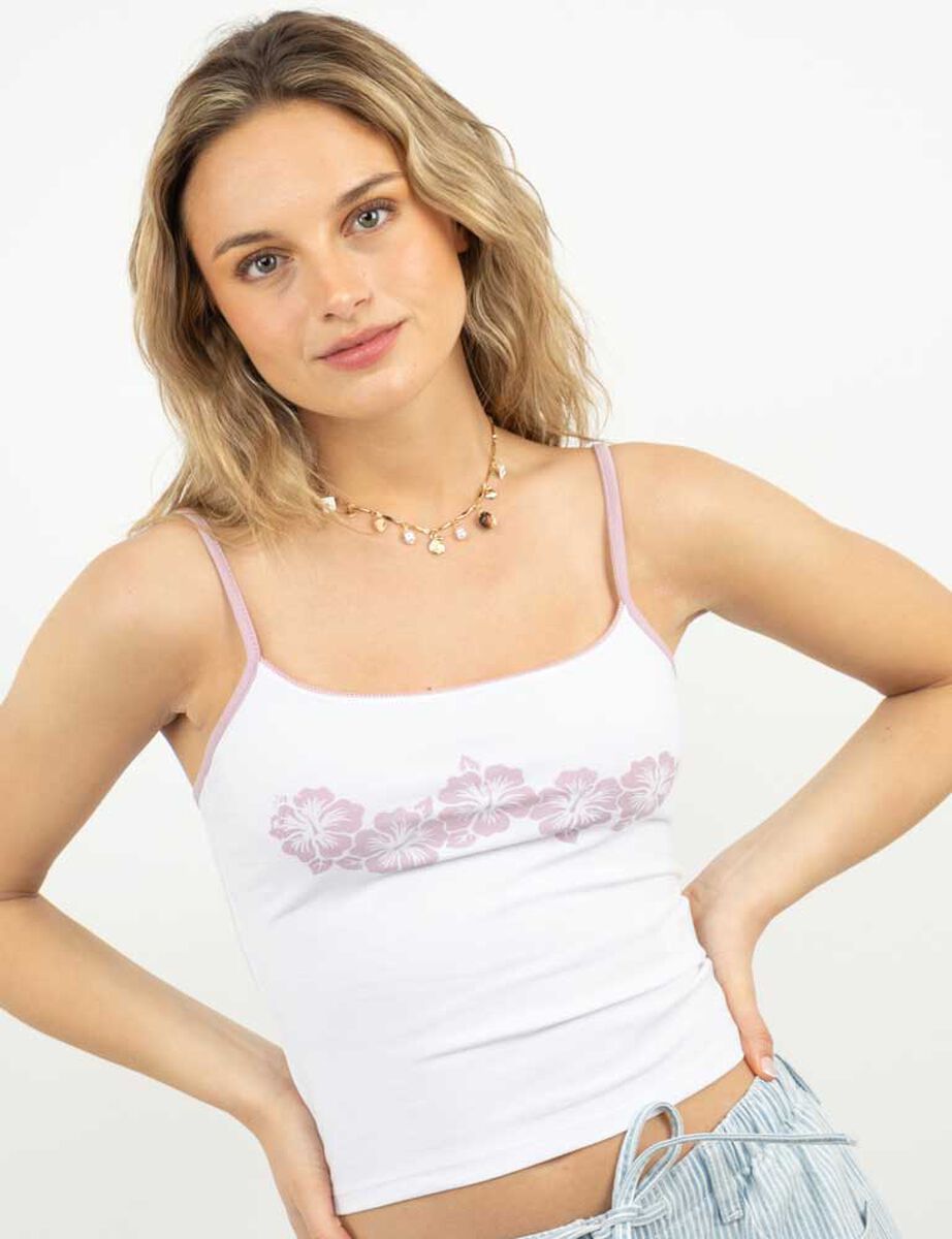 Polera Crop Sin Mangas Mujer Icono