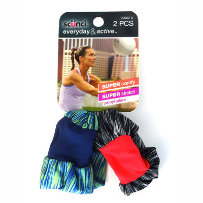 Elásticos Gruesos Línea Deportiva 2 Colores, 2 Piezas