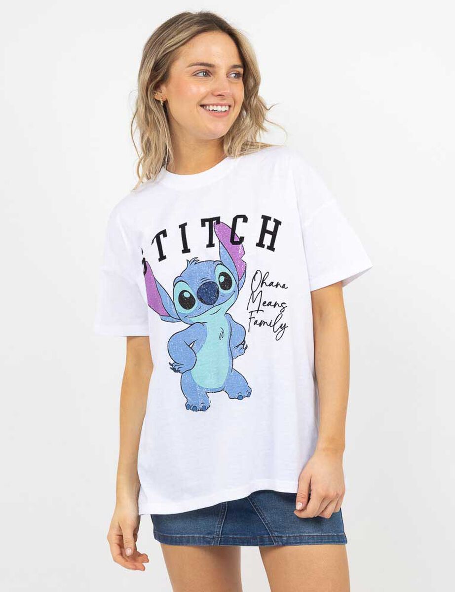 Polera Con Dibujos Animados Manga Corta Mujer Icono