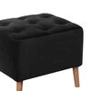 Pouf Latam Home Lyon Tela Velvet Negro