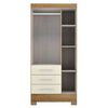 Clóset Altavision Palmas natu 3 Puertas 3 Cajones Nature White