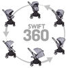 Coche Cuna Travel System Bebe Swift 360 Negro Bebesit