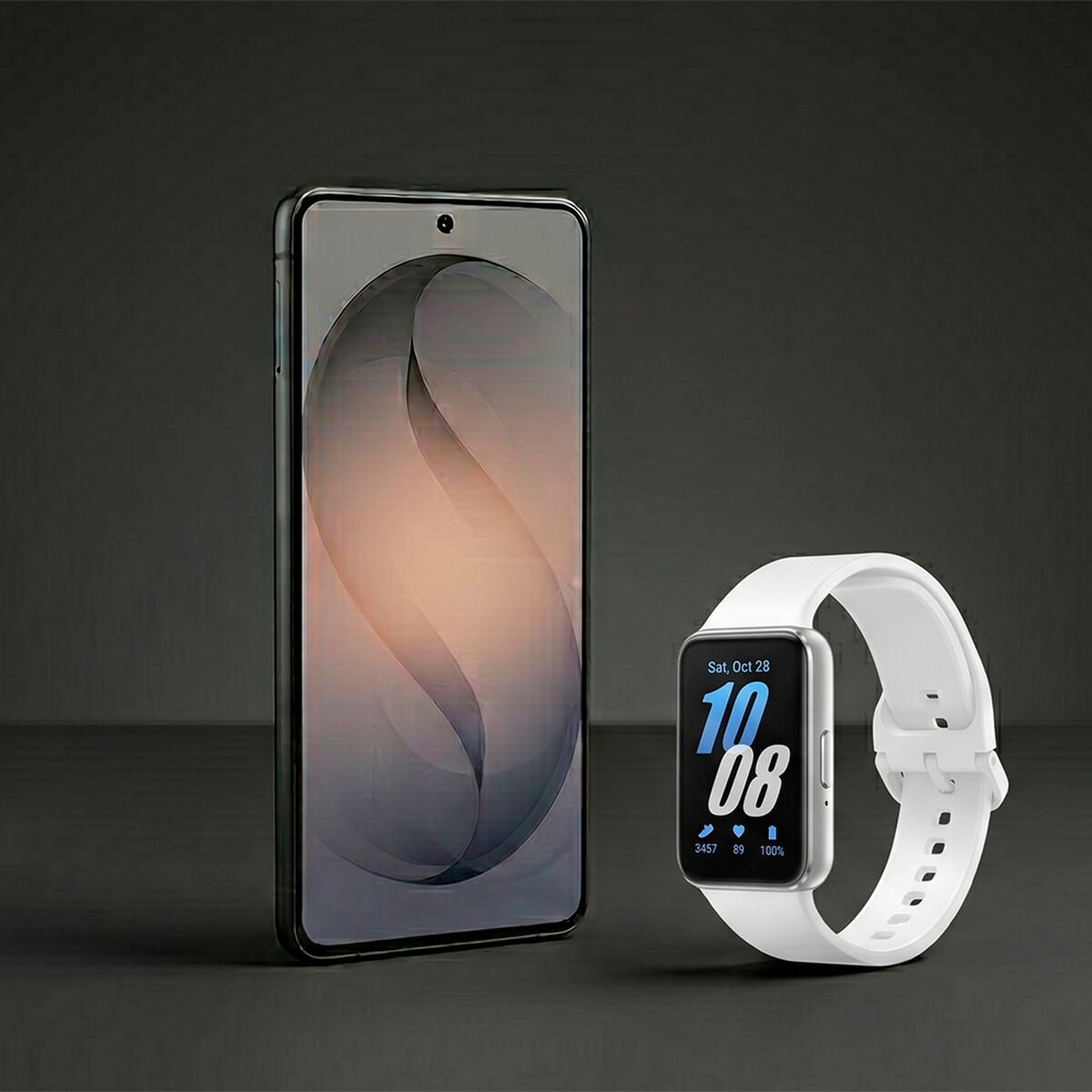 Combo Samsung Galaxy S26 256GB 6,3" Negro + Smartwatch Samsung Galaxy Fit 3 Silver