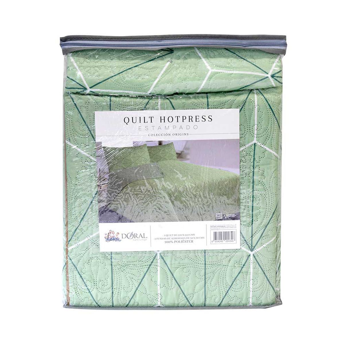 Quilt Doral 1,5 Plazas Hotpress Origins D12 Estampado
