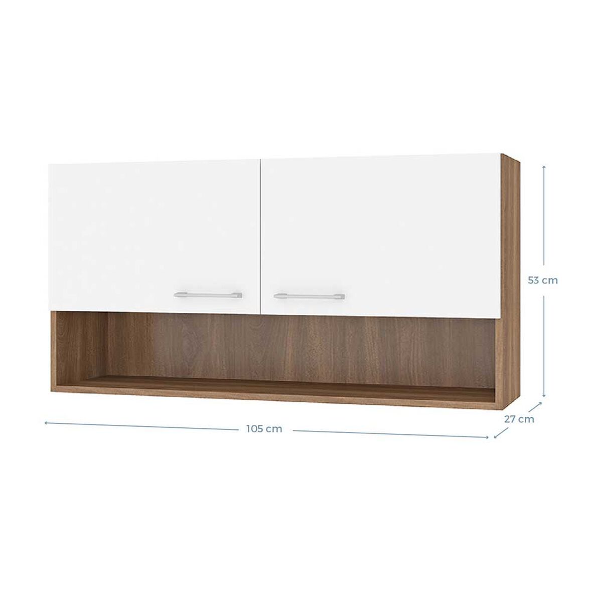 Mueble de Cocina Aereo Vekkahome Evandro 1 Puerta Blanco