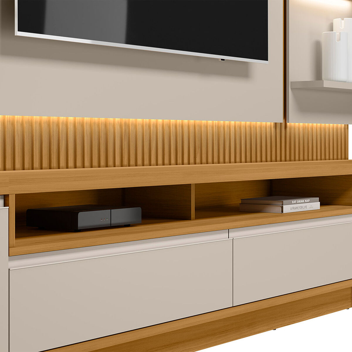 Home TV Di Poretti Design Sao Paulo Hasta 70" Caf&eacute; Claro