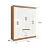 Closet Amuv Closet 6 Puertas Blanco