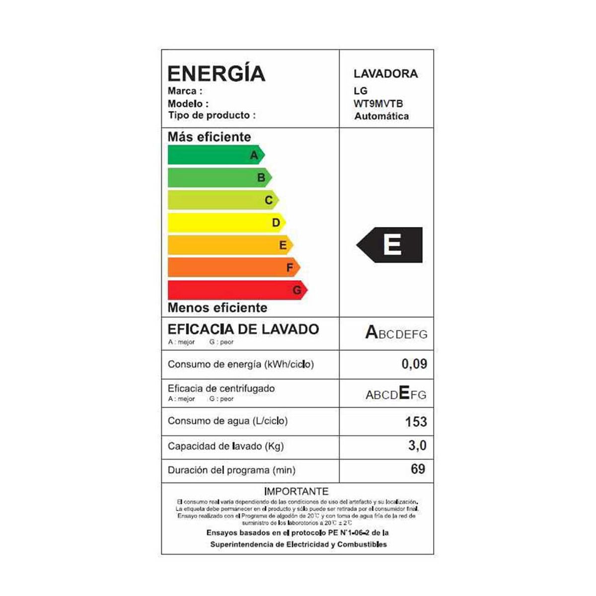 Lavadora LG Carga Superior 9Kg WT9MVTB