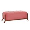 Banqueta Latam Home Marsella Tela Velvet Palo Rosa
