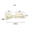Juego de Living Deco Class Buenos Aires Sofá 3 Cuerpos + Sofá 2 Cuerpos  Beige