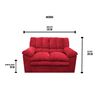 Sof&aacute; Deco Class Buenos Aires 2 Cuerpos Burdeo