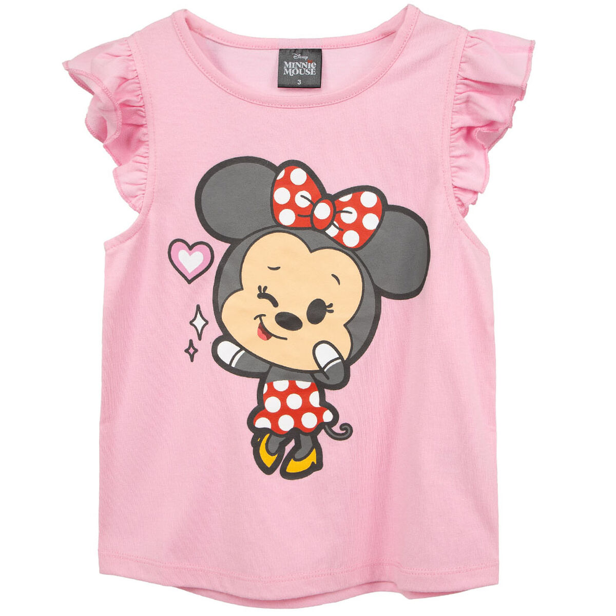 Polera Manga Corta Minnie Niña Licencias