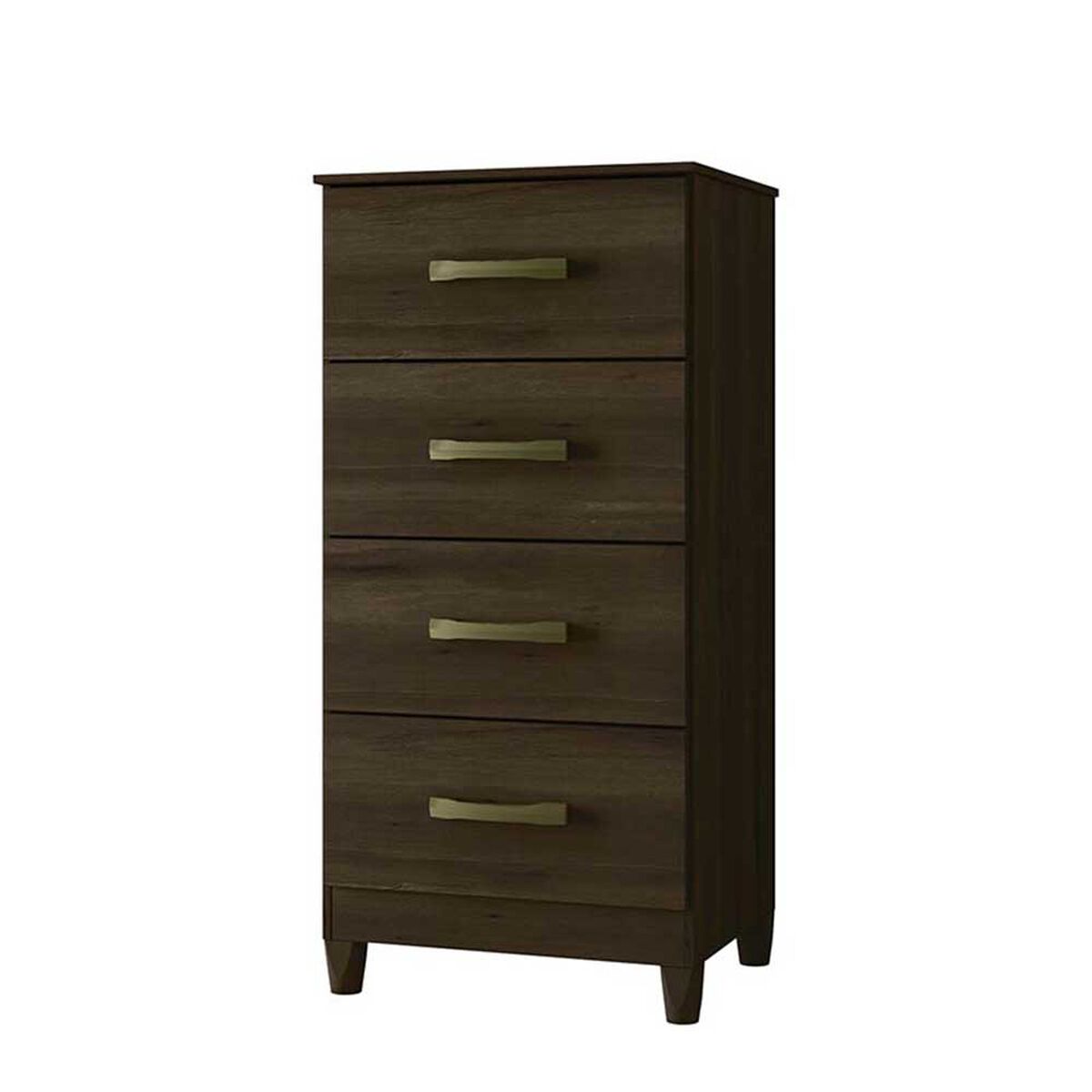 Cómoda Vekkahome Mobi 4 Cajones Café