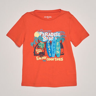 Polera Manga Corta Niño Chess Baby