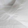 Juego de S&aacute;banas Illusions 180 Hilos King Broderie Blanco