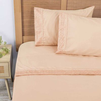 Imagen 1 del producto Juego de Sábanas Bordadas Plumetti King Damasco