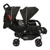 Coche Doble Bebegló  RS13300-4 Negro-Gris