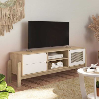 Imagen 2 del producto Rack TV Exit Nature Hasta 65"" Natural Blanco