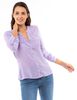 Blusa Botones Bolsillos Manga Larga Mujer Zibel