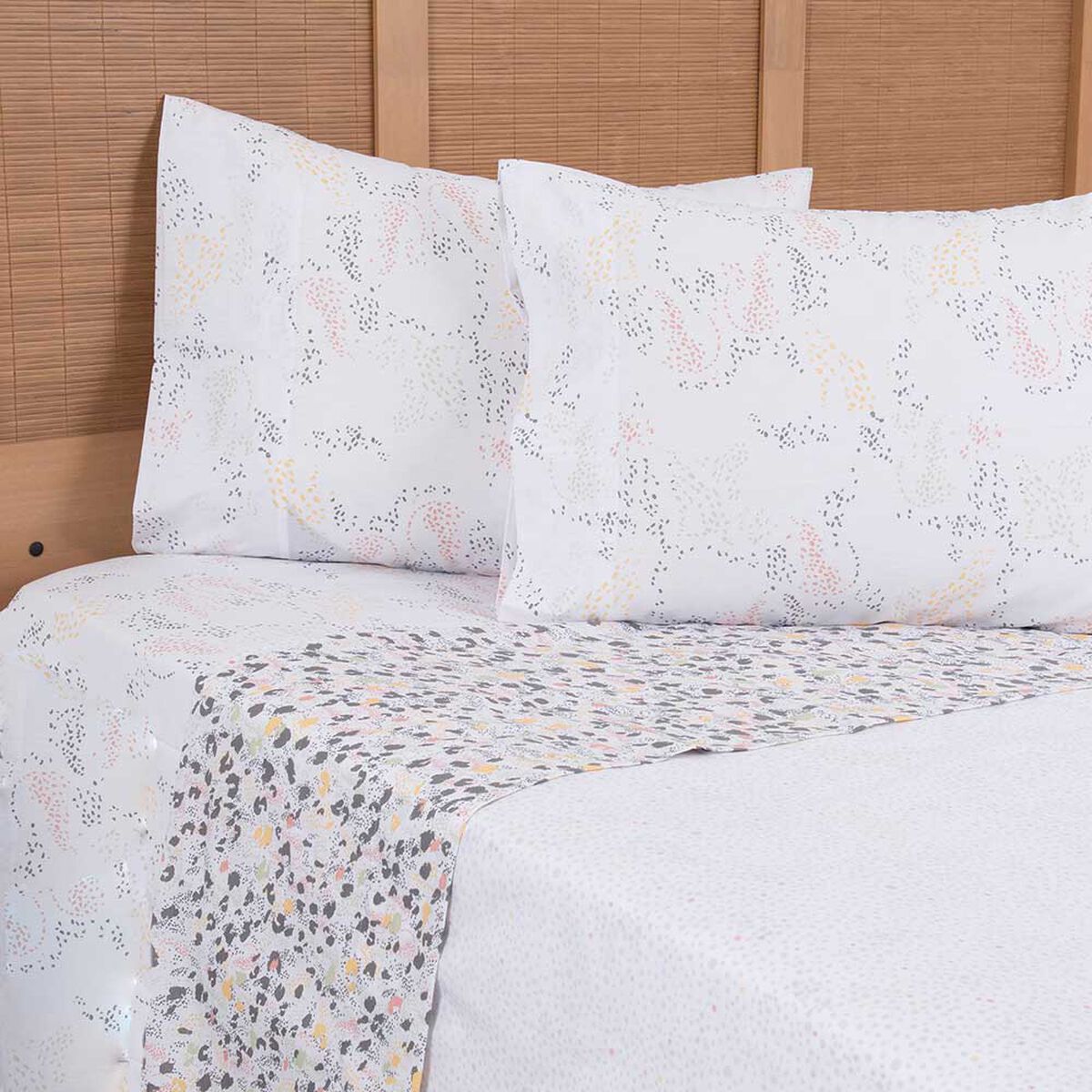 Juego de Sábanas Estampado Mashini 180 Hilos 2 Plazas Oasis