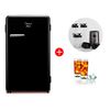 Combo Minibar Midea MDRD142FGE30 93 lts. Negro + Licuadora Sport Hyundai HY1050J 500 ml. + Set de 6 Vasos Trago Largo Cristar Vidrio Manhatan 450 ml