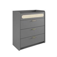 Comoda Amuv 3 Cajones Gris