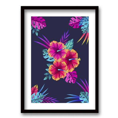 Imagen 1 del producto Cuadro Decorativo Retela Tropical Lines 40 x 30 cm