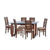 Juego de Comedor Latam Home Pamplona Oviedo 6 Sillas Velvet Beige