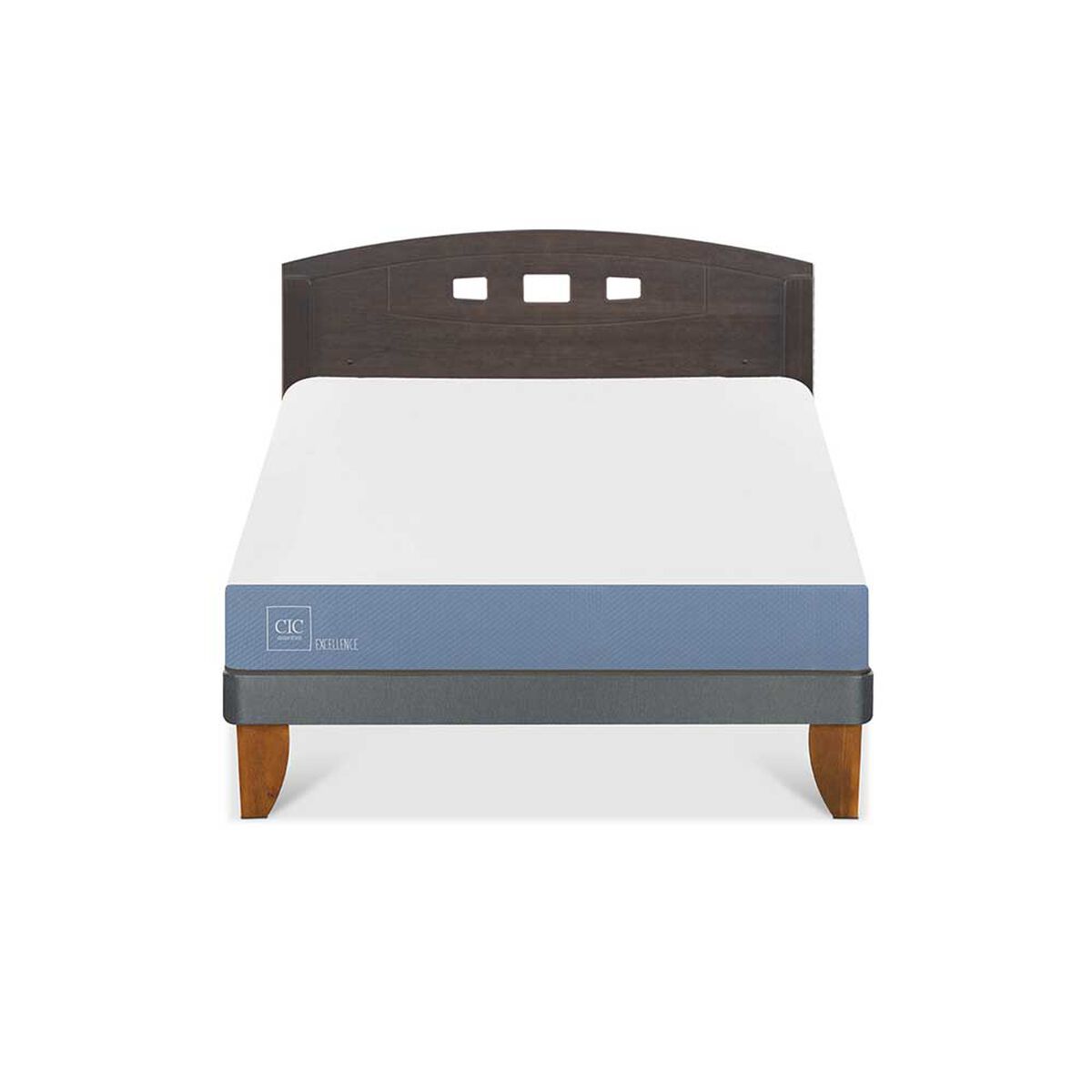 Cama Europea CIC 2 Plazas Excellence + Respaldo Gales